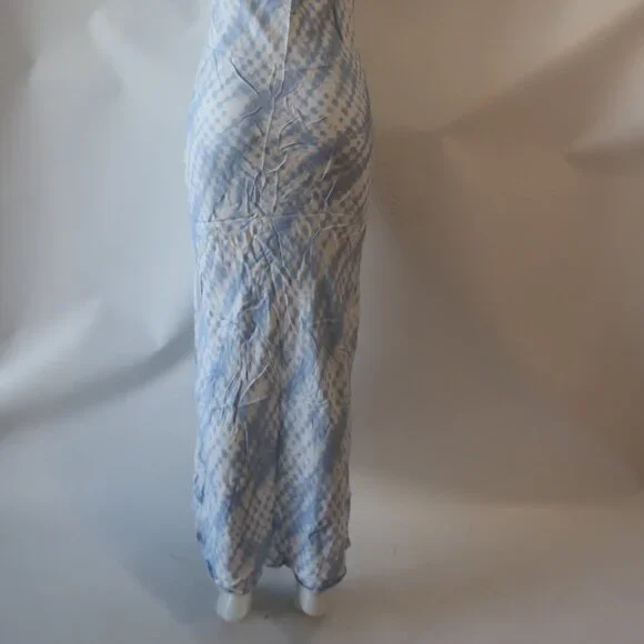 Womens Staud Blue White Cloud (Item- 3) July Strappy Rayon Maxi Dress 4 - Picture 9 of 15